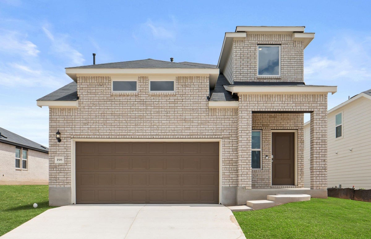 View 198 Golden Bell WAY in Sunfield 198 Golden Bell WAY - front exterior - Luxury home in Sunfield, Buda, TX