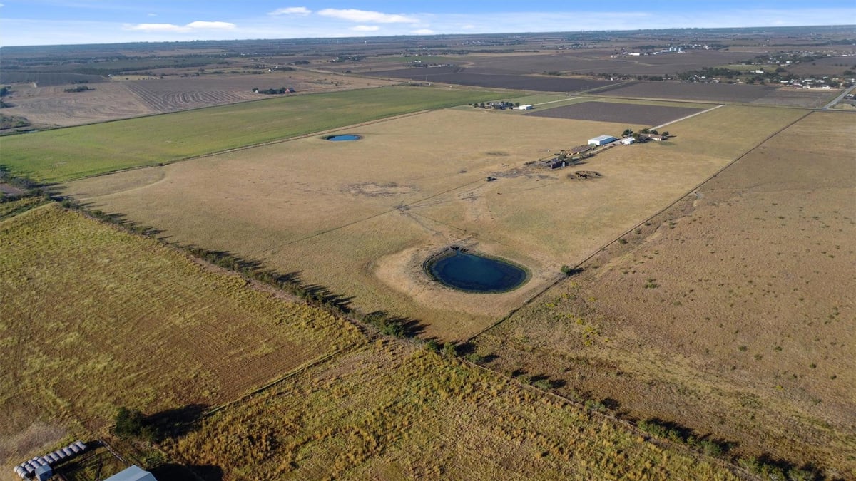 View 19919 Fm 973 Rd N in n/a 19919 Fm 973 Rd N - aerial view with large Coupland-area agricultural tract - Luxury home in n/a, Coupland, TX