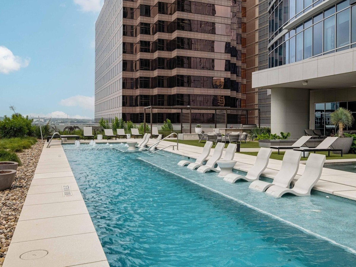View 200 Congress Ave Unit #14A in Austonian Condo Community 200 Congress Ave Unit #14A - front exterior - Luxury home in Austonian Condo Community, Austin, TX