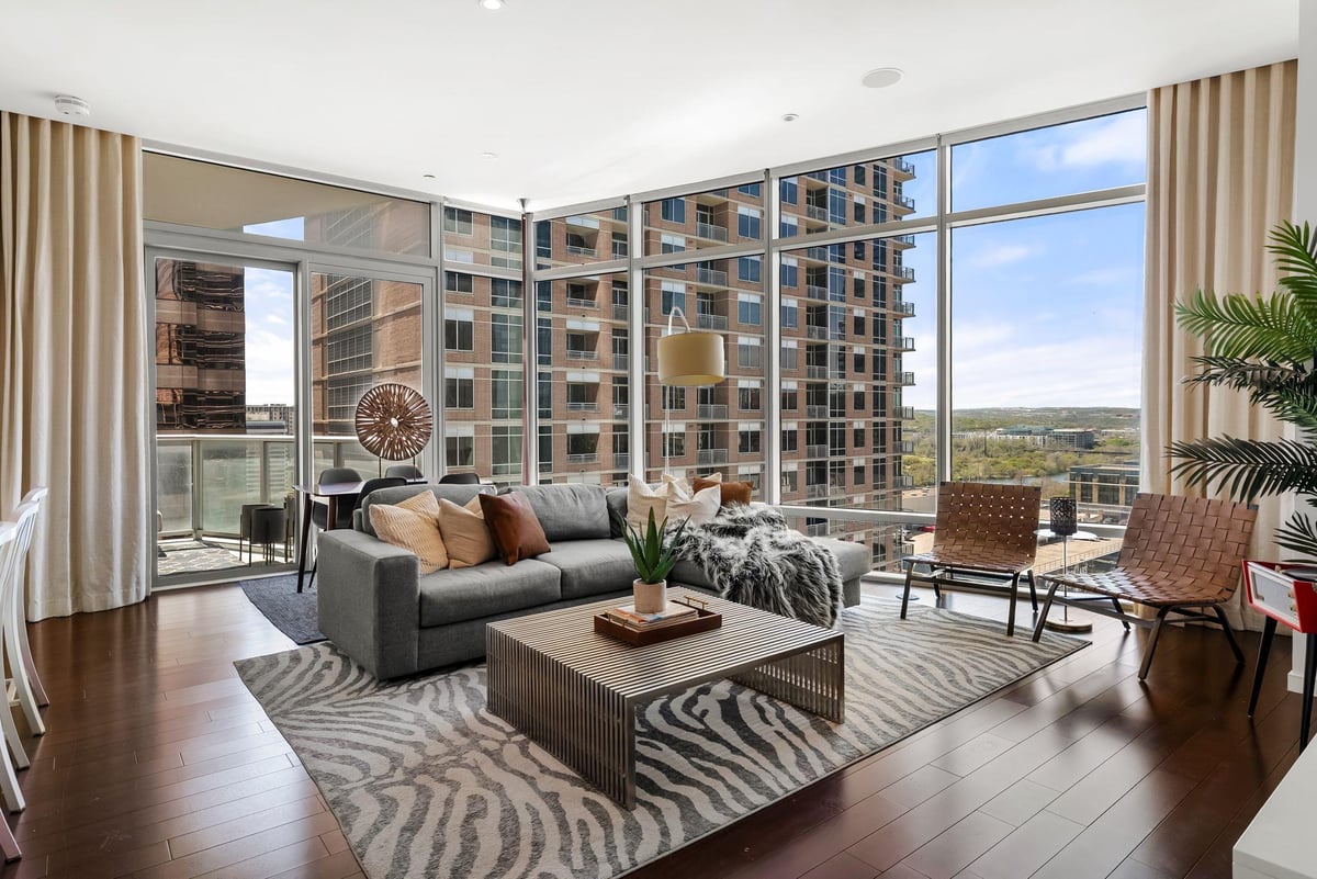 View 200 Congress Ave Unit #14C in Austonian Condo Community 200 Congress Ave Unit #14C - front exterior - Luxury home in Austonian Condo Community, Austin, TX
