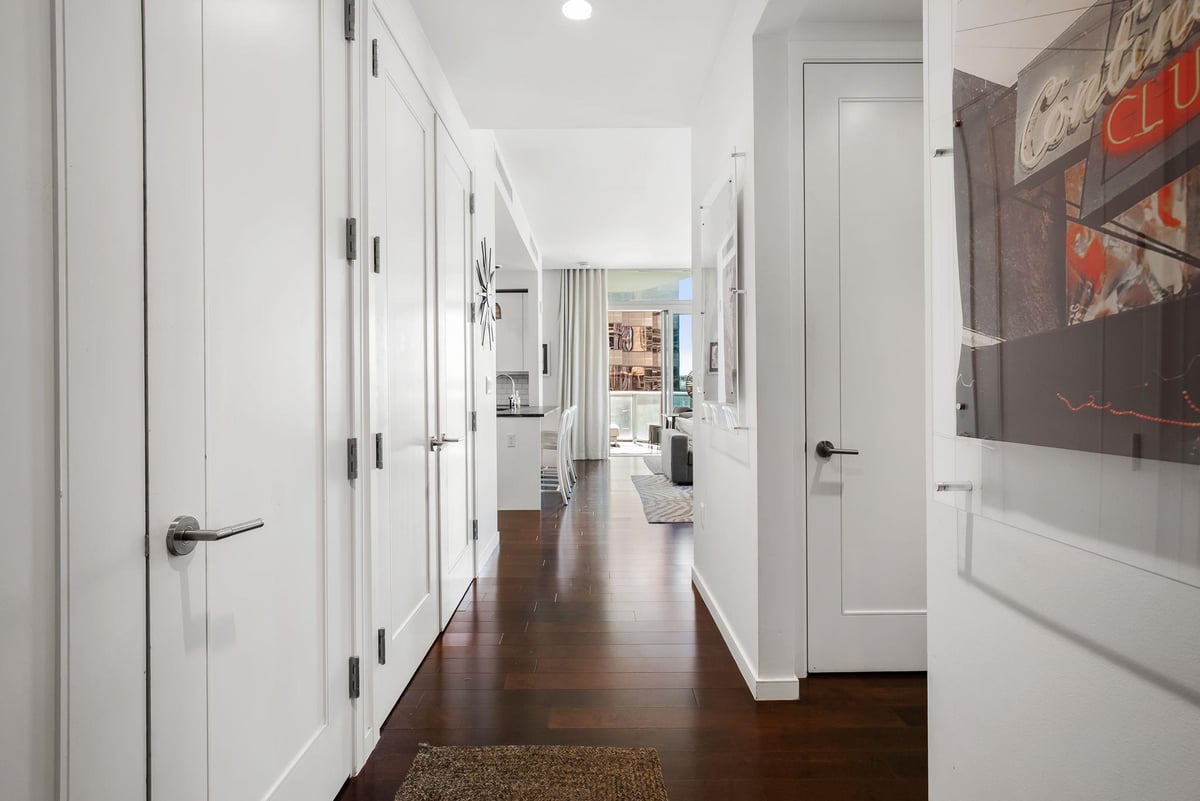 Living area at 200 Congress Ave Unit #14C - 2 bed 2 bath home