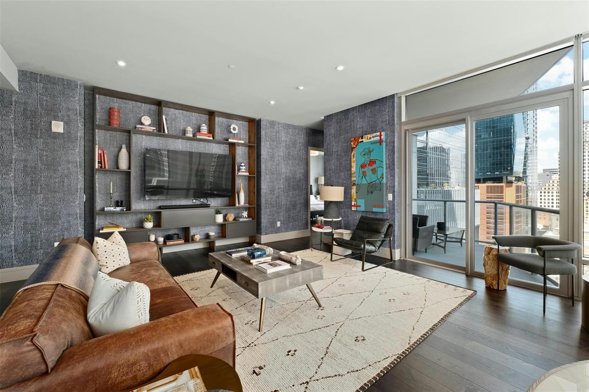 Kitchen at 200 Congress Ave Unit #15D - 2 bed 2 bath home