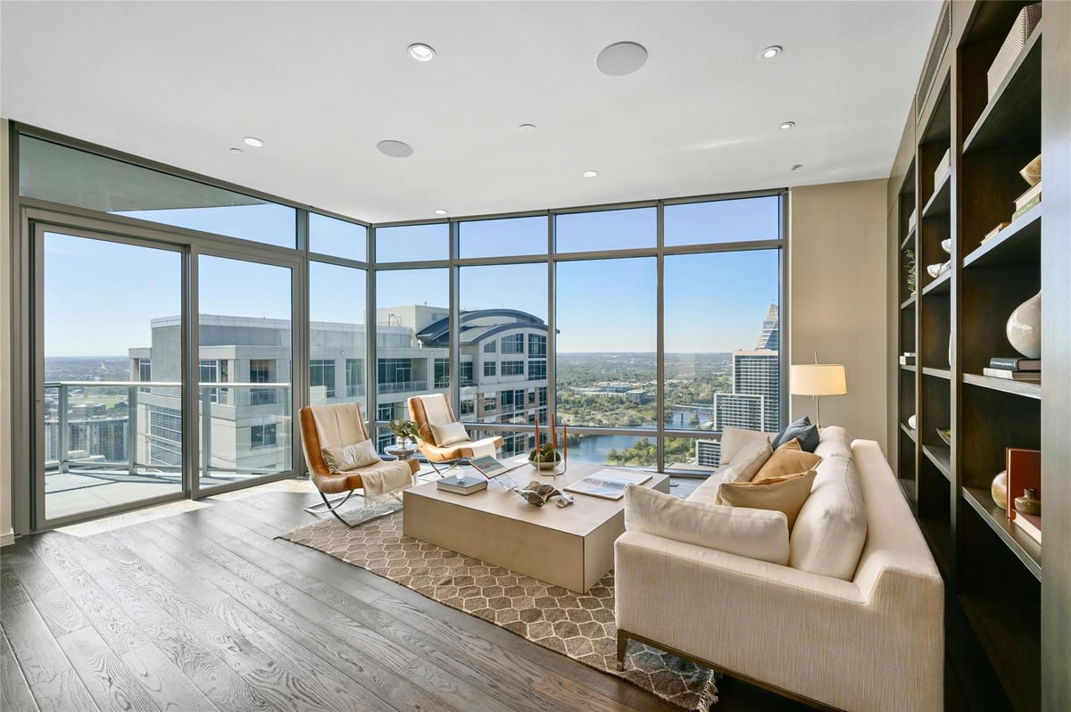 View 200 Congress Ave Unit #35AC in Austonian Condo Community 200 Congress Ave Unit #35AC - front exterior - Luxury home in Austonian Condo Community, Austin, TX