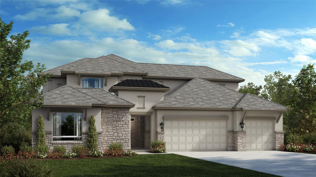 View 200 Kiser Rd in Santa Rita Ranch 200 Kiser Rd - front exterior - Luxury home in Santa Rita Ranch, Liberty Hill, TX
