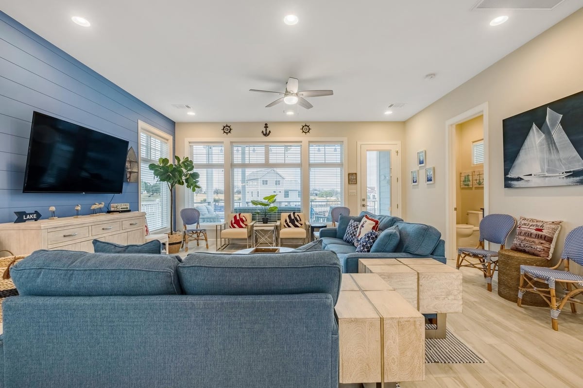 Primary bedroom at 200 Marina Bluff - 3 bed 4 bath home