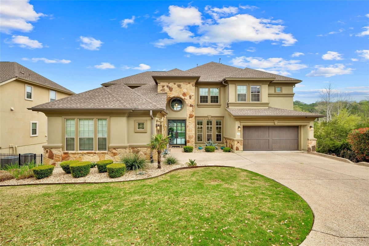 View 200 Summer Alcove Way in Steiner Ranch-River Dance Ph 7-A 200 Summer Alcove Way - front exterior - Luxury home in Steiner Ranch-River Dance Ph 7-A, Austin, TX