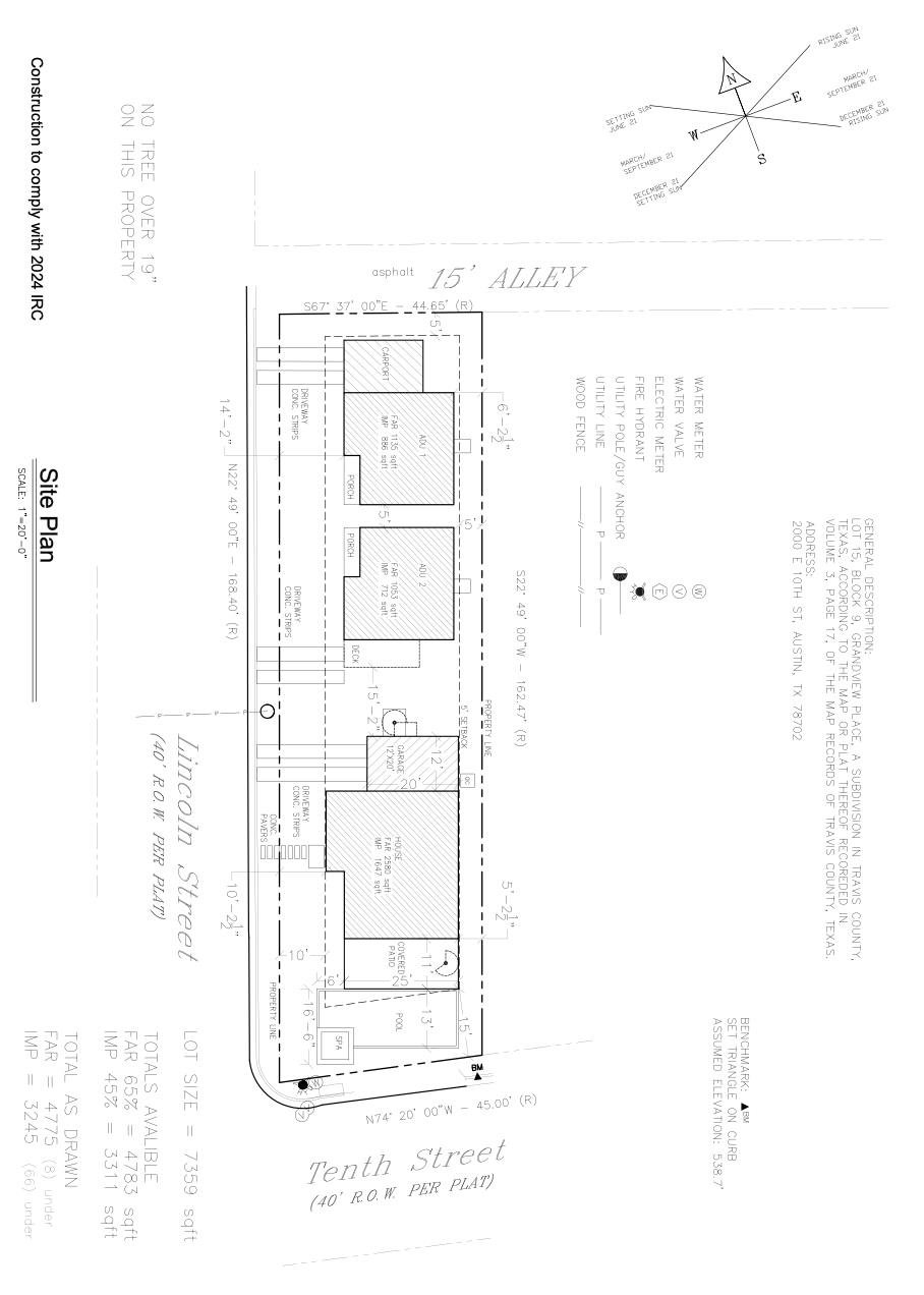 View 2000 E 10th ST in Grandview Place 2000 E 10th ST - front exterior - Luxury lot in Grandview Place, Austin, TX