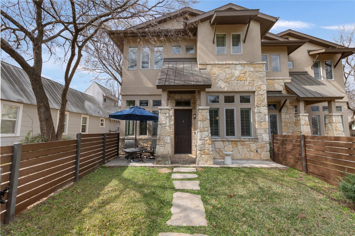 2002 Kinney Ave Unit #A - front exterior - Luxury home in Kinney Ave Condo Amd 2002, Austin, TX