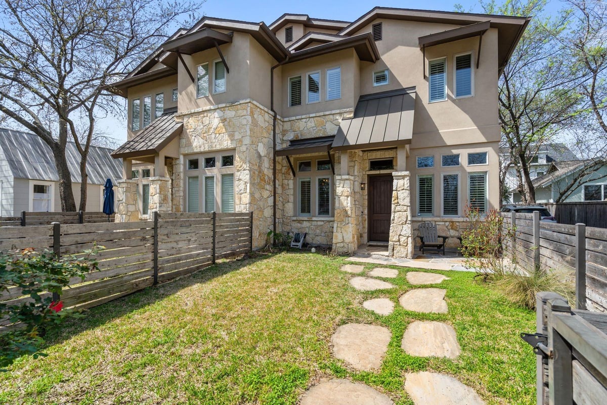 View 2002 Kinney Ave Unit #B in Kinney Ave Condo Amd 2002 2002 Kinney Ave Unit #B - front exterior - Luxury home in Kinney Ave Condo Amd 2002, Austin, TX