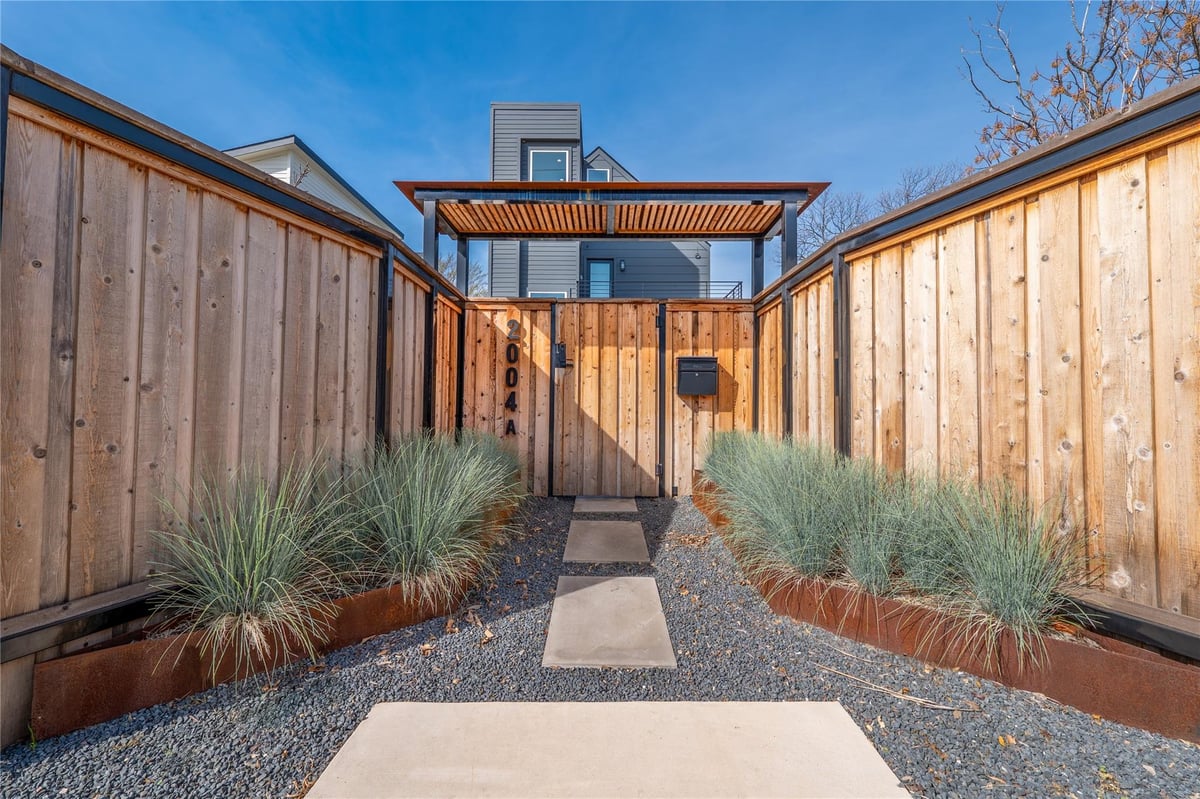 2004 Chestnut Ave Unit #1 - front exterior - Luxury home in Blackland, Austin, TX
