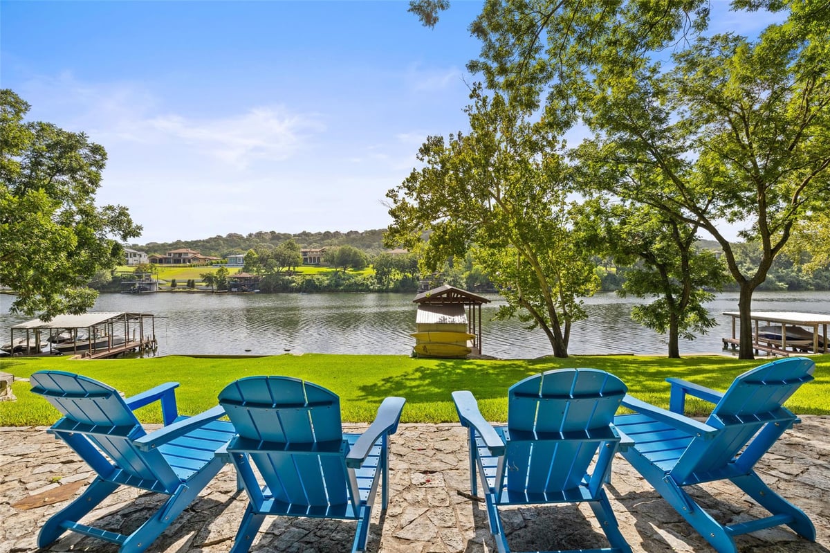 View 2007 Big Horn Dr in Apache Shores 2007 Big Horn Dr - view with Lake Travis view - Luxury home in Apache Shores, Austin, TX