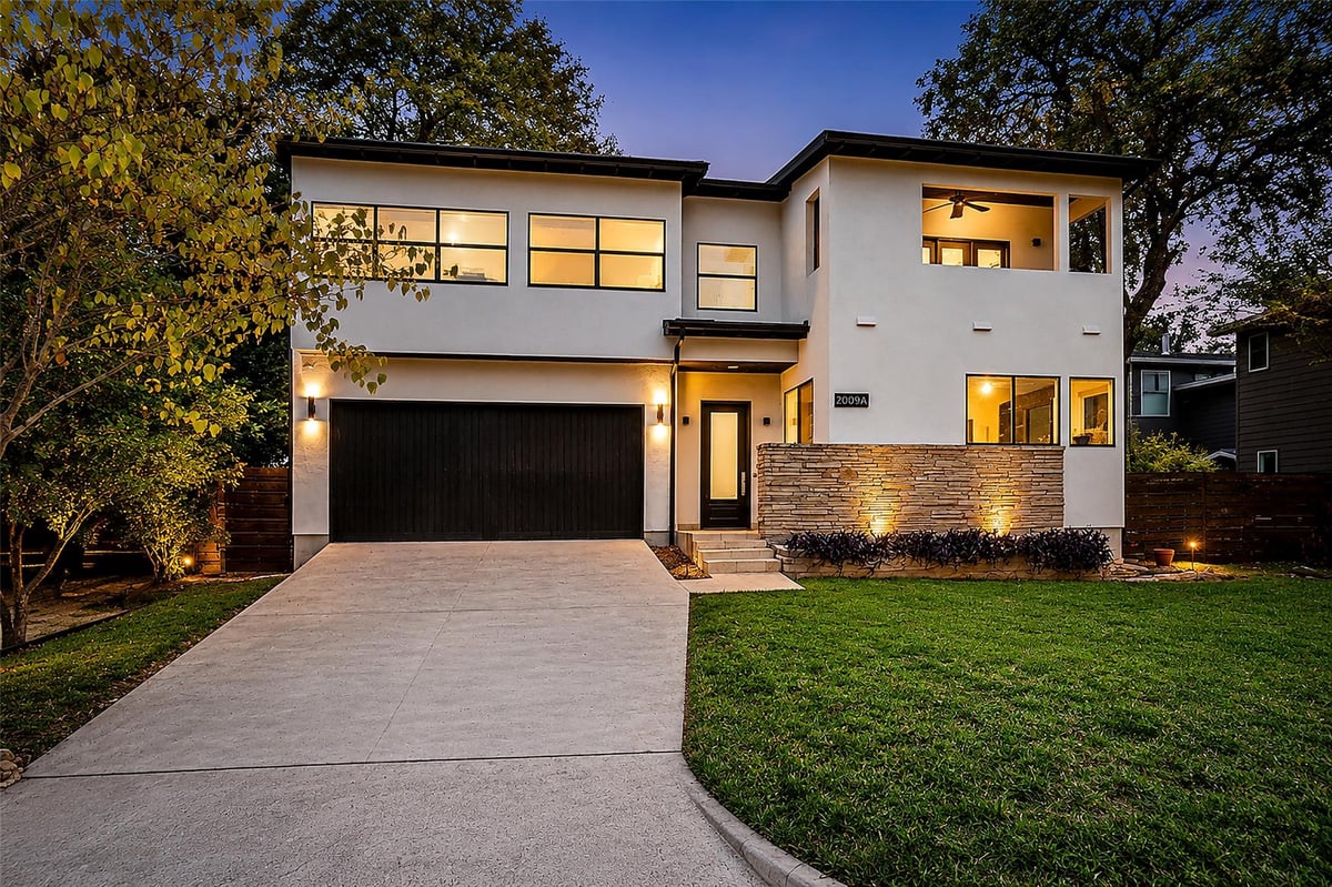 2009 Arthur Ln Unit #A - front exterior - Luxury home in Barton Hills, Austin, TX