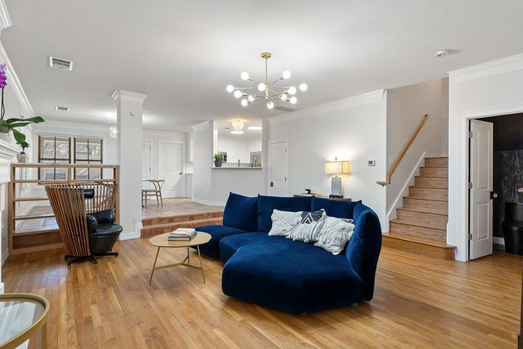 Living area at 2009 Winsted Ln Unit #A - 3 bed 2 bath home