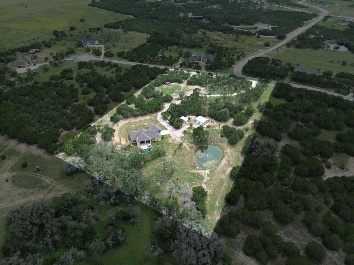 View 201 Brothers LN in 7 Creeks Ranch 201 Brothers LN - front exterior - Luxury home in 7 Creeks Ranch, Burnet, TX