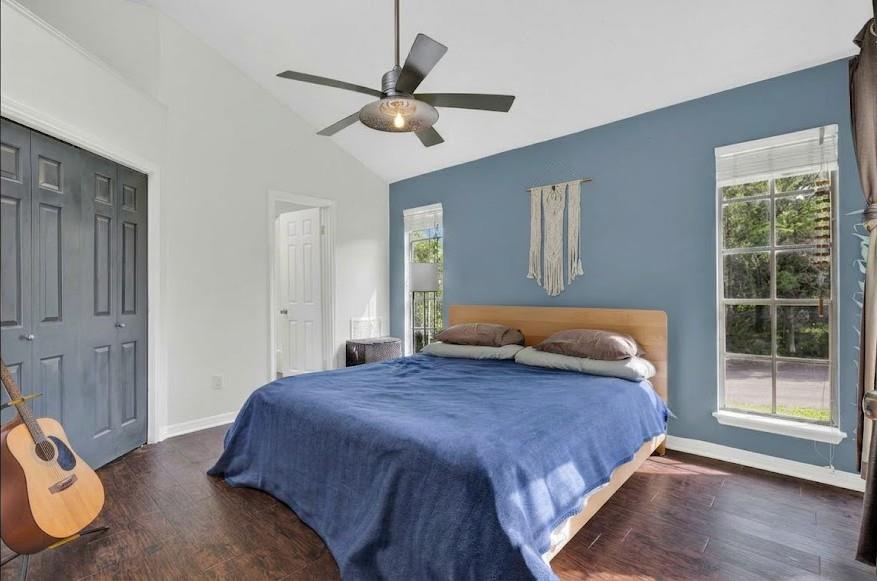 Primary bedroom at 201 Ridgewood Dr - 2 bed 2 bath home