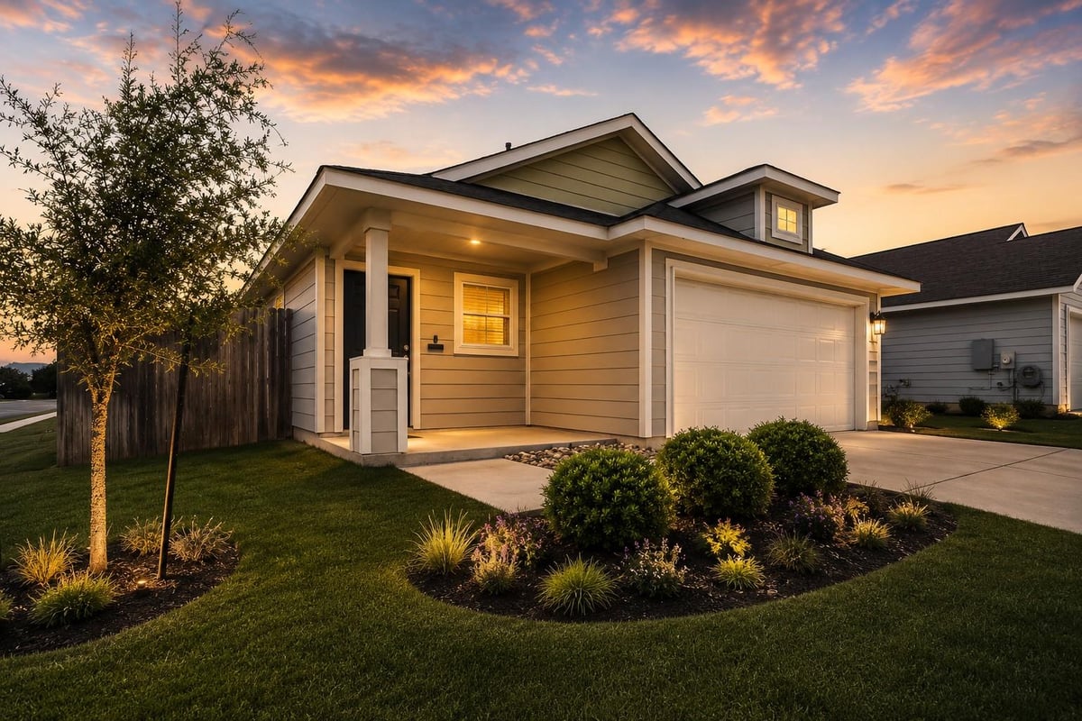 201 Stein RD - front exterior - Luxury home in Arrowpoint, Georgetown, TX