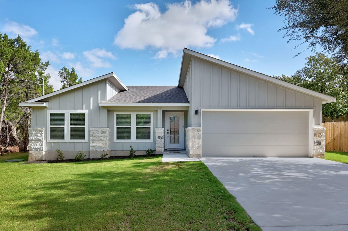 View 20102 Lee Ln in Highland Lake Estates Sec 02 20102 Lee Ln - front exterior - Luxury home in Highland Lake Estates Sec 02, Lago Vista, TX