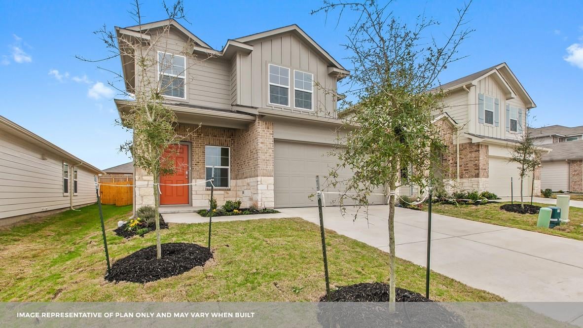 20109 Heinrich LN - front exterior - Luxury home in CARILLON, Manor, TX