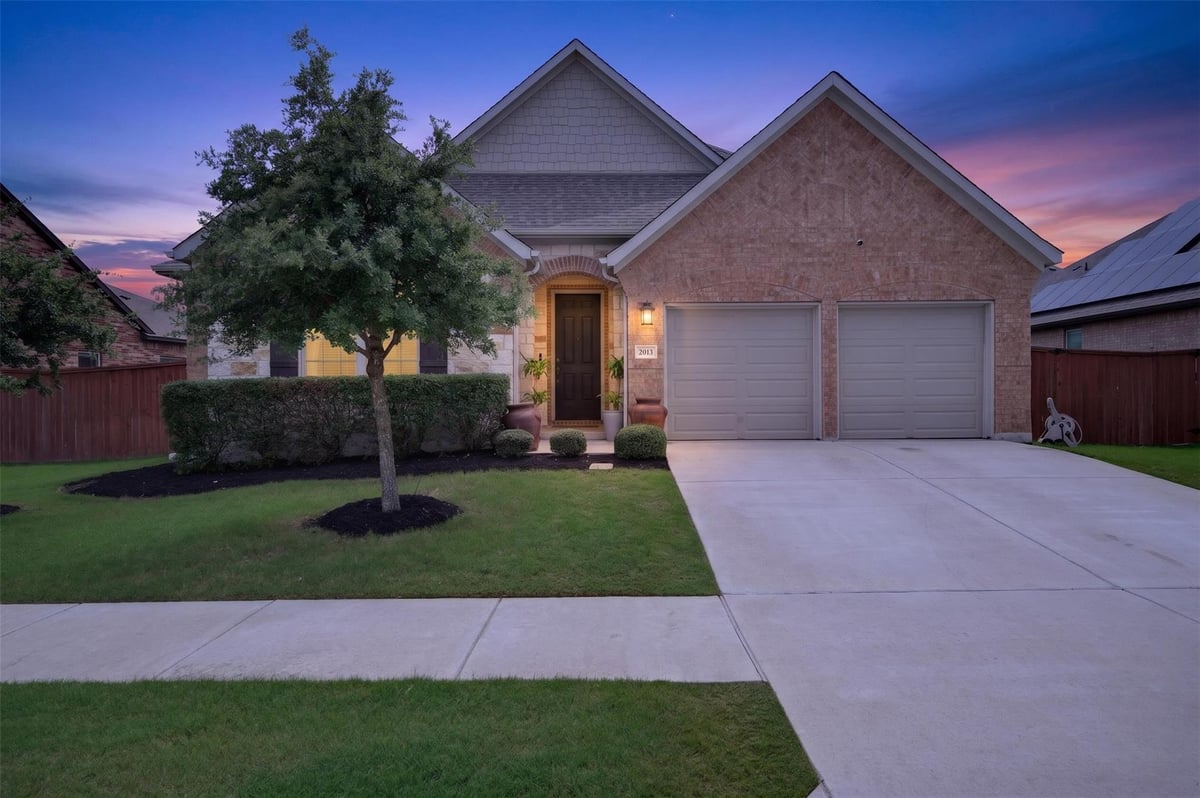 2013 Waterview Rd - front exterior - Luxury home in Oaks at San Gabriel, Georgetown, TX