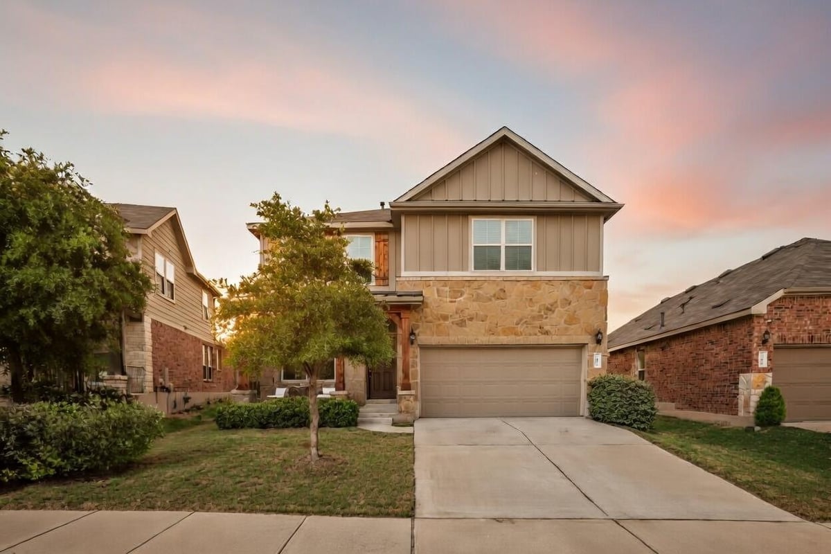 View 202 Quarryman Dr in Carmel Creek 202 Quarryman Dr - front exterior - Luxury home in Carmel Creek, Hutto, TX