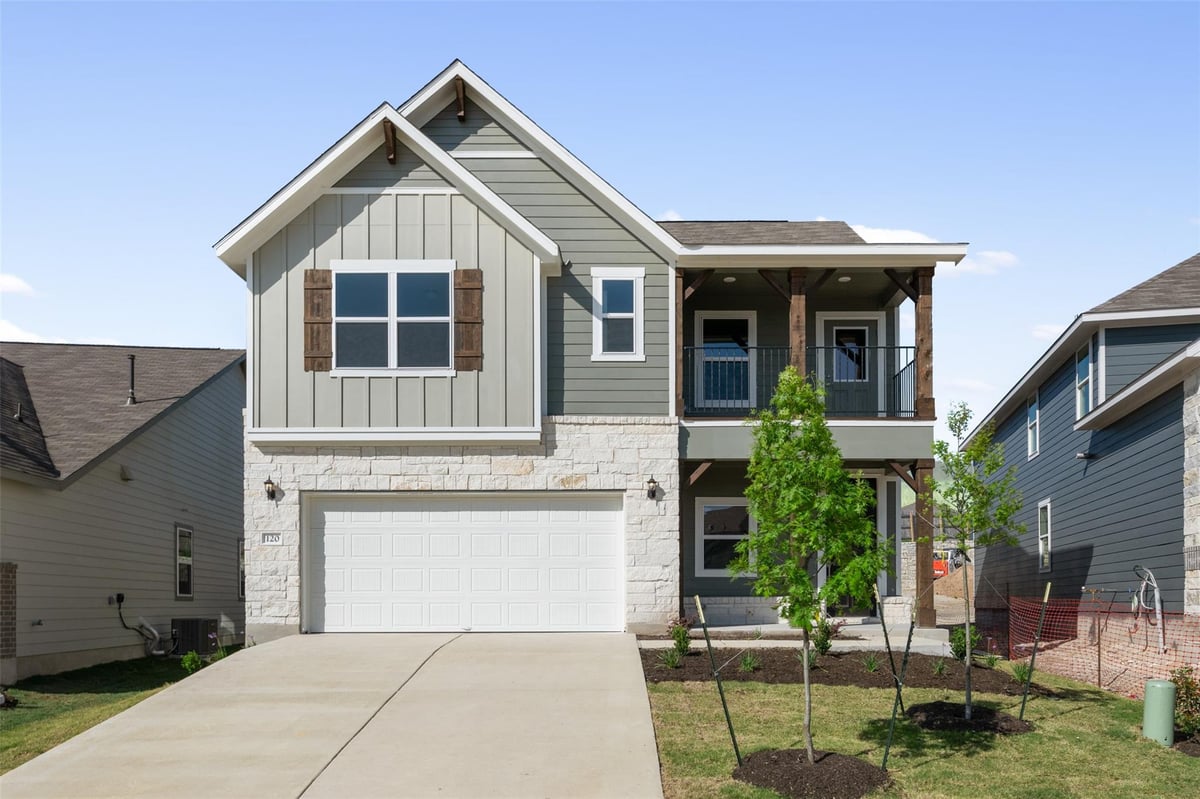 View 202 Willow Heights DR in Rolling Glen 202 Willow Heights DR - front exterior - Luxury home in Rolling Glen, Hutto, TX