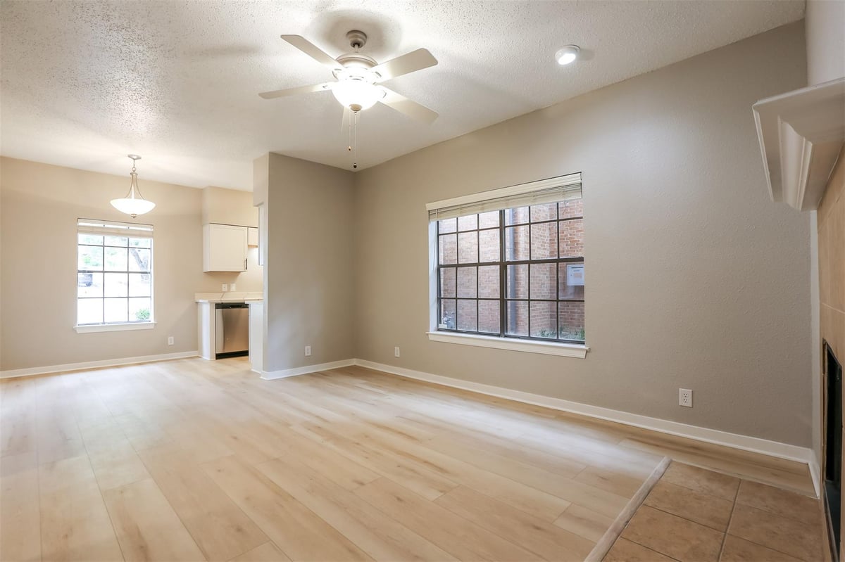 Primary bedroom at 203 E 31st St Unit #104 - 2 bed 2 bath home