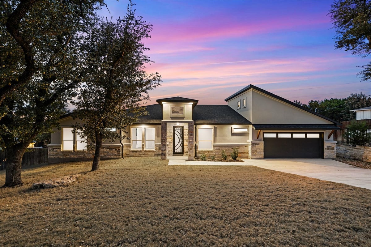 View 20302 Boggy Ford Rd in Lago Vista Country Club Estate 20302 Boggy Ford Rd - front exterior - Luxury home in Lago Vista Country Club Estate, Lago Vista, TX