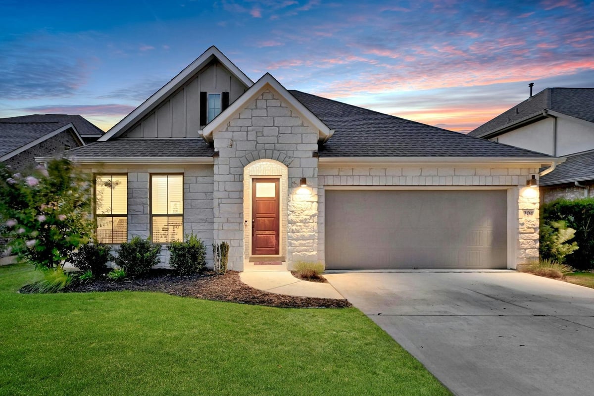 View 204 Belford St in Wolf Ranch West Ph 3 Sec 1A 204 Belford St - front exterior - Luxury home in Wolf Ranch West Ph 3 Sec 1A, Georgetown, TX