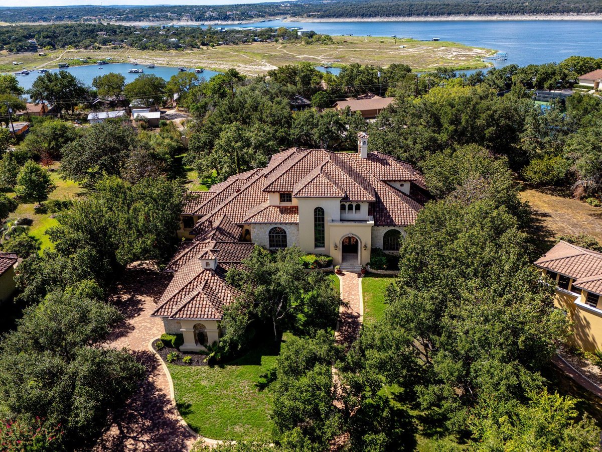View 204 Bella Cima Dr in Costa Bella Sec 02 204 Bella Cima Dr - front exterior - Luxury home in Costa Bella Sec 02, Austin, TX