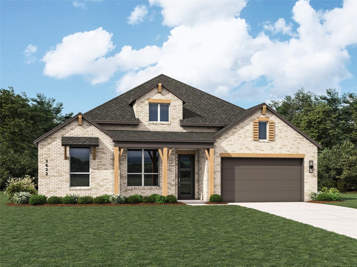 204 Blossom Cottage DR - front exterior - Luxury home in Flora, Hutto, TX