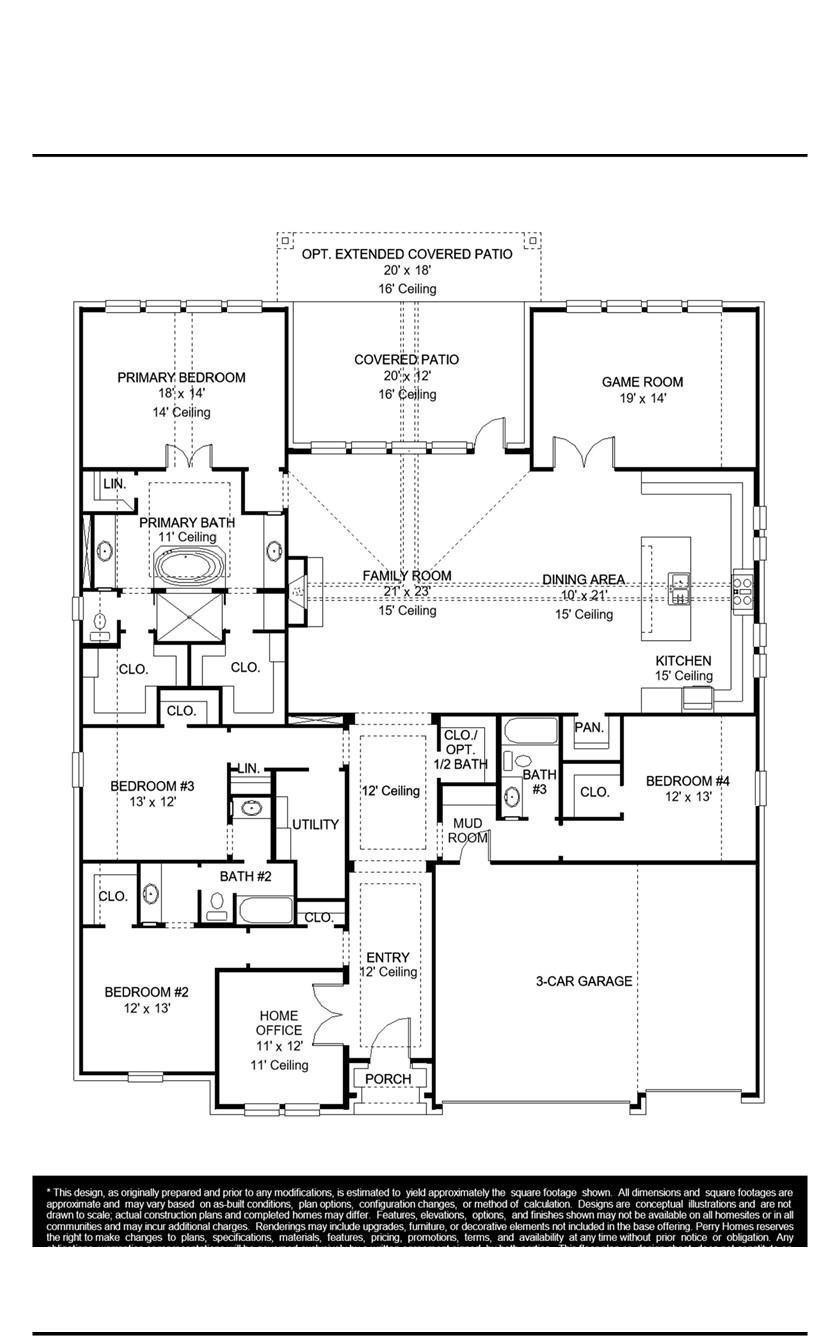 Living area at 204 Knockout Rose Dr - 4 bed 3 bath home