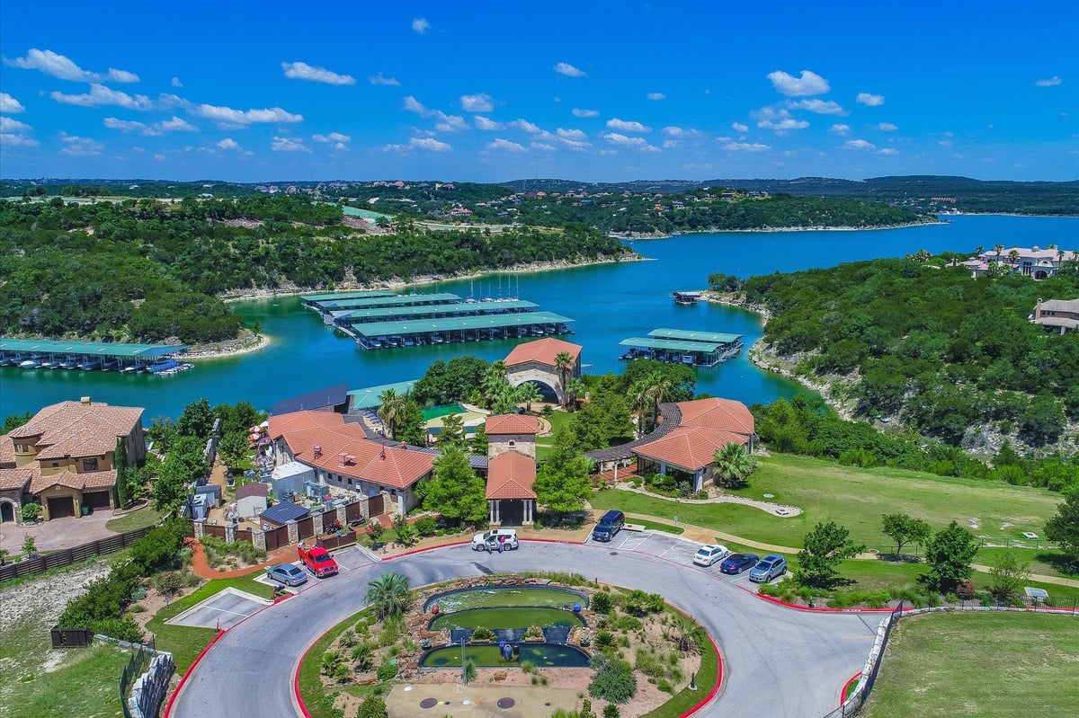 View 204 Maxwell WAY Unit #39 in Rough Hollow Sec 3 Condo 204 Maxwell WAY Unit #39 - front exterior - Luxury home in Rough Hollow Sec 3 Condo, Austin, TX