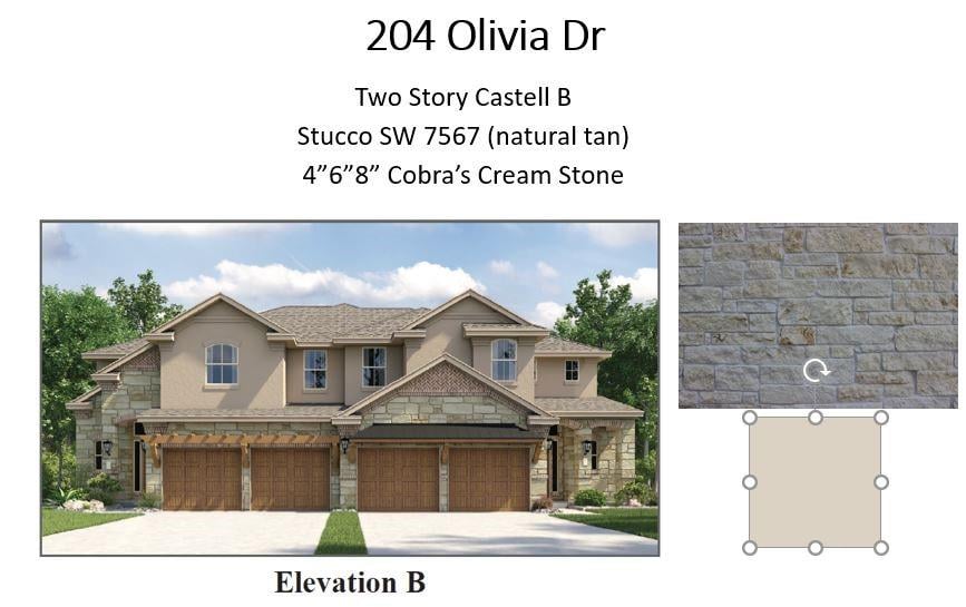 View 204 Olivia DR in The Vineyards at Rough Hollow 204 Olivia DR - front exterior - Luxury home in The Vineyards at Rough Hollow, Austin, TX