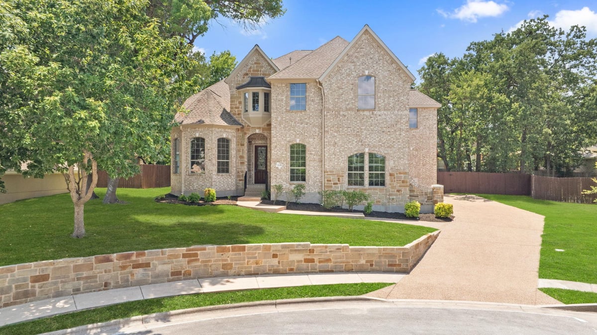 View 205 Crosswind CT in Ranch At Brushy Creek Sec 03 205 Crosswind CT - front exterior - Luxury home in Ranch At Brushy Creek Sec 03, Cedar Park, TX