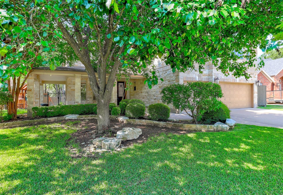 View 205 Del Aire Ct in Woods At Berry Creek Sec 02 205 Del Aire Ct - front exterior - Luxury home in Woods At Berry Creek Sec 02, Georgetown, TX