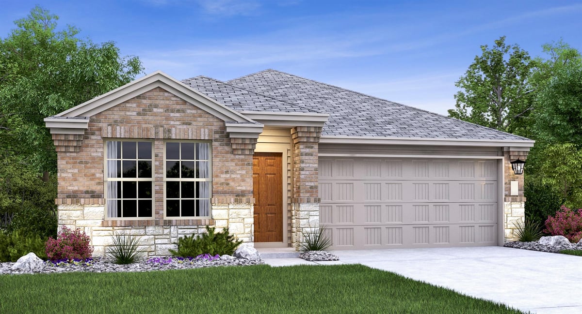 View 205 Parsons in Plum Creek North 205 Parsons - front exterior - Luxury home in Plum Creek North, Kyle, TX