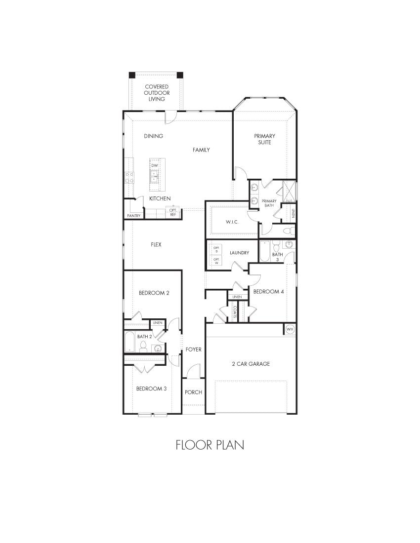 Living area at 205 Skyview farms Ln - 4 bed 3 bath home