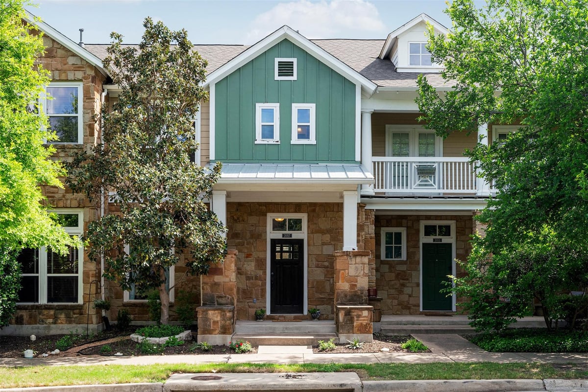 2057 Zach Scott St - front exterior - Luxury home in Mueller, Austin, TX