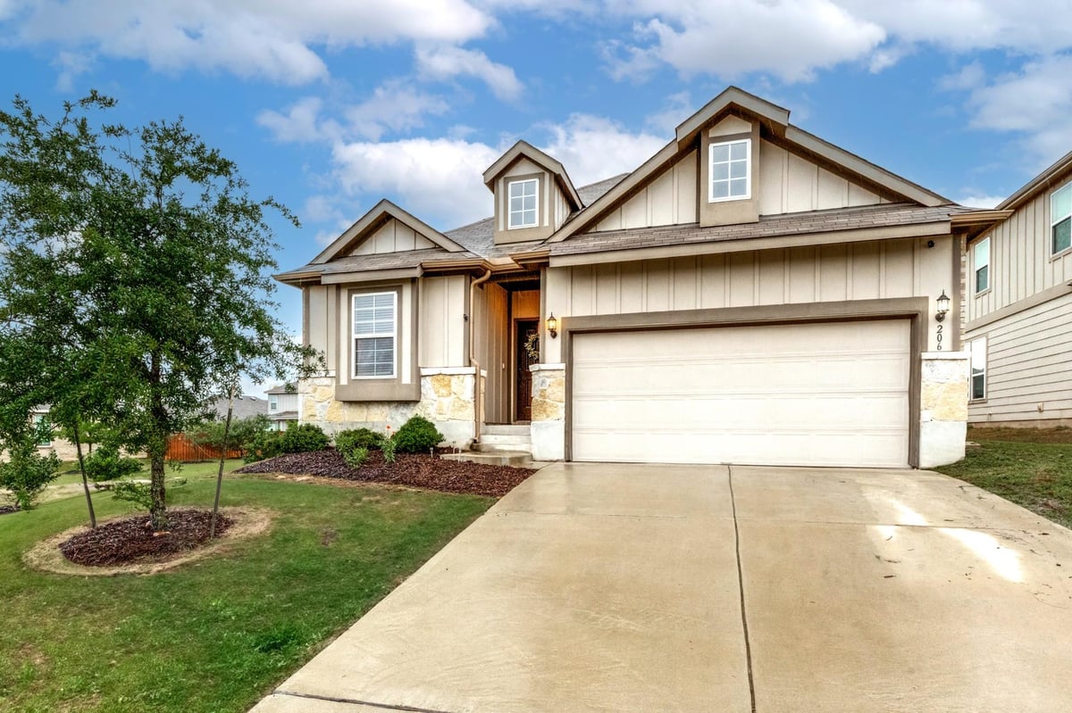 View 206 Beechnut DR in Sunfield 206 Beechnut DR - front exterior - Luxury home in Sunfield, Buda, TX