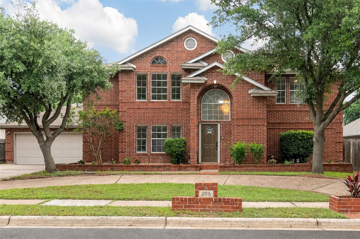 View 206 Covala DR in West Park Estates 206 Covala DR - front exterior - Luxury home in West Park Estates, Cedar Park, TX