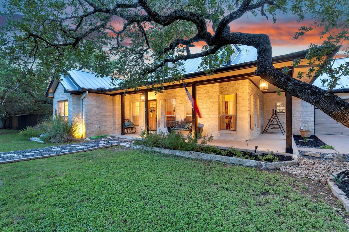 View 206 S Cowal DR in BRIARCLIFF INC SEC 15 206 S Cowal DR - front exterior - Luxury home in BRIARCLIFF INC SEC 15, Spicewood, TX