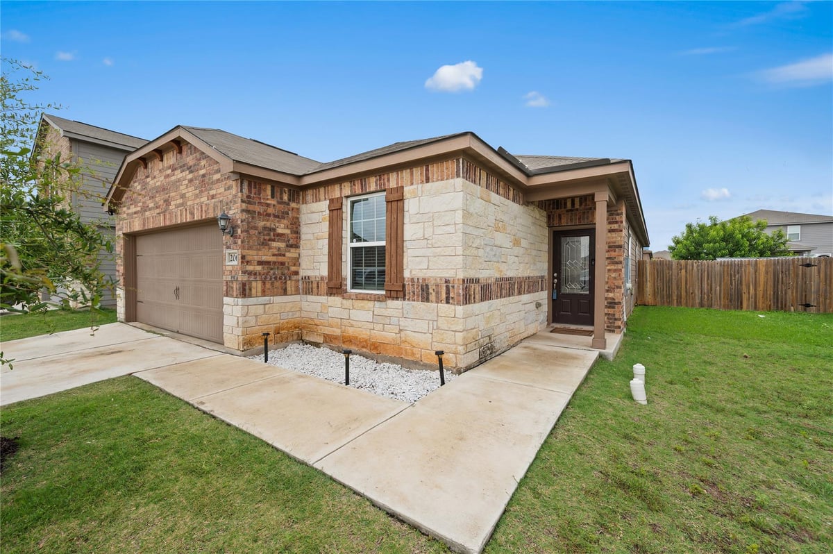 View 206 Star Spangled DR in Liberty Parke 206 Star Spangled DR - front exterior - Luxury home in Liberty Parke, Liberty Hill, TX