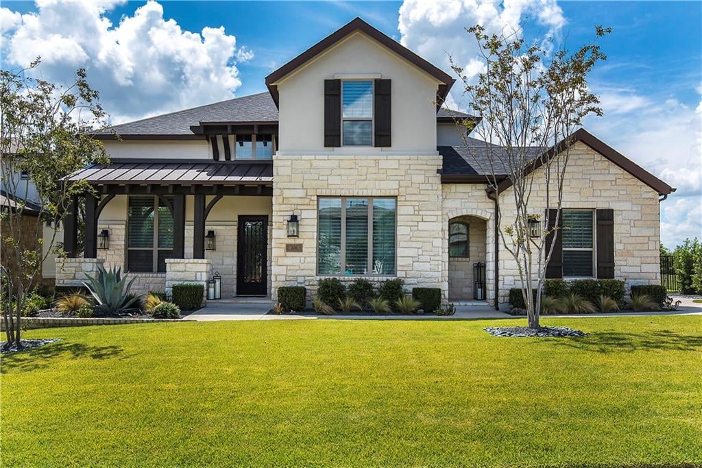 View 206 Tempranillo WAY in Lakeside 206 Tempranillo WAY - front exterior - Luxury home in Lakeside, Austin, TX