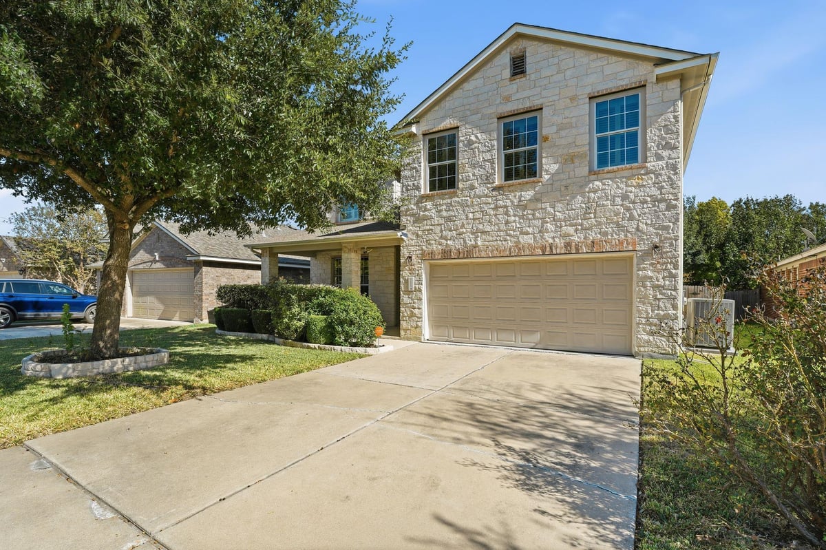View 20608 Farm Pond Ln in Park At Blackhawk 20608 Farm Pond Ln - property photo 1 - Luxury home in Park At Blackhawk, Pflugerville, TX