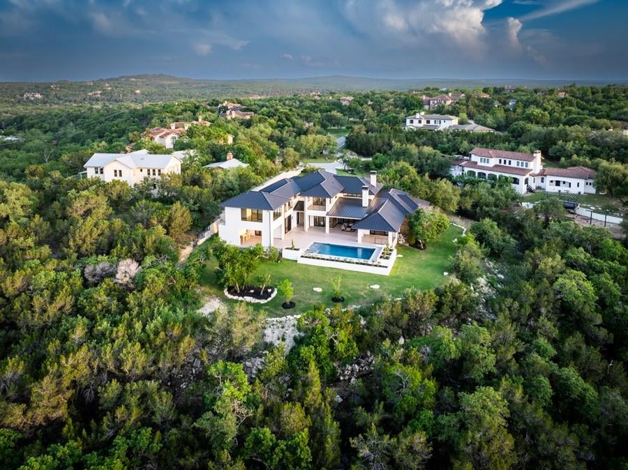 20640 Moreh Peak Pass - front exterior - Luxury home in Preservation Ranch, Austin, TX