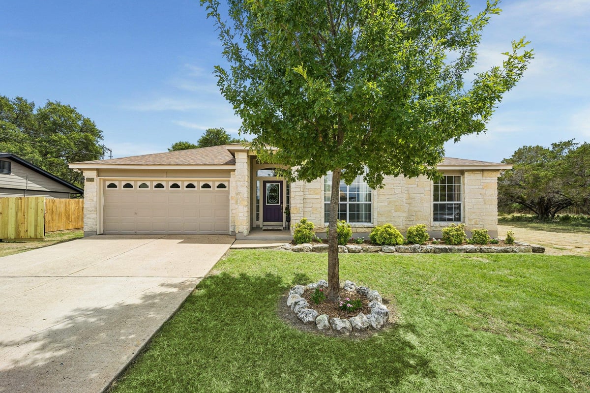 View 20701 Camel Back ST in Lago Vista Country Club Estate 20701 Camel Back ST - front exterior - Luxury home in Lago Vista Country Club Estate, Lago Vista, TX