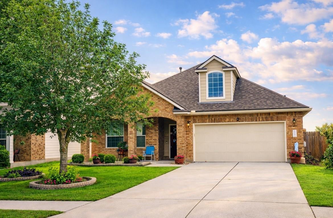 View 208 Birch Dr in Hometown Kyle Sub Ph 2 208 Birch Dr - front exterior - Luxury home in Hometown Kyle Sub Ph 2, Kyle, TX