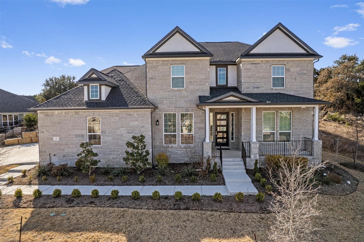 208 Lodestone Ln - front exterior - Luxury home in Estates Of Flintrock The, Austin, TX