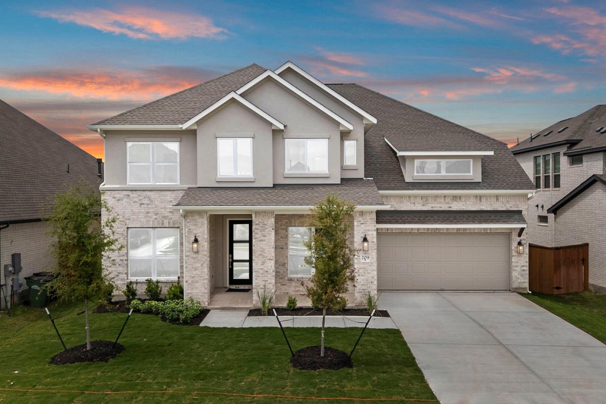 View 209 Camille St in Carneros Ranch 209 Camille St - front exterior - Luxury home in Carneros Ranch, Leander, TX