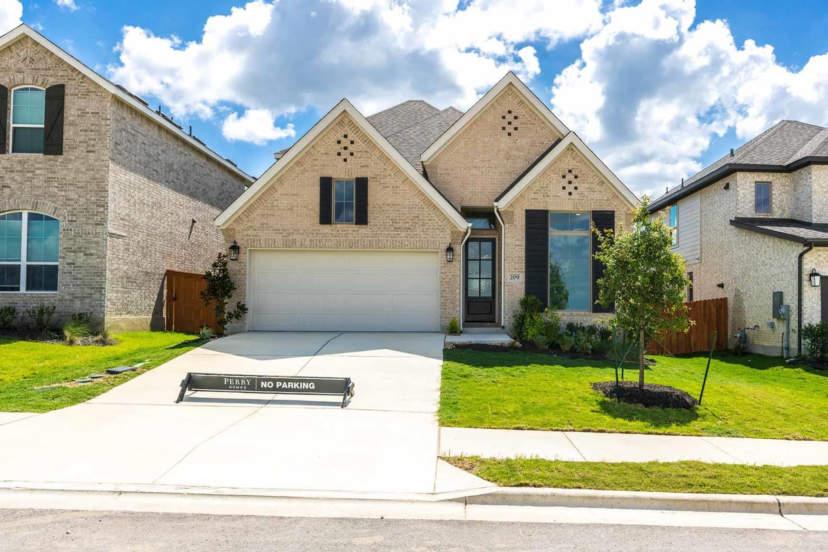 View 209 Green Brush DR in Lariat 209 Green Brush DR - front exterior - Luxury home in Lariat, Liberty Hill, TX